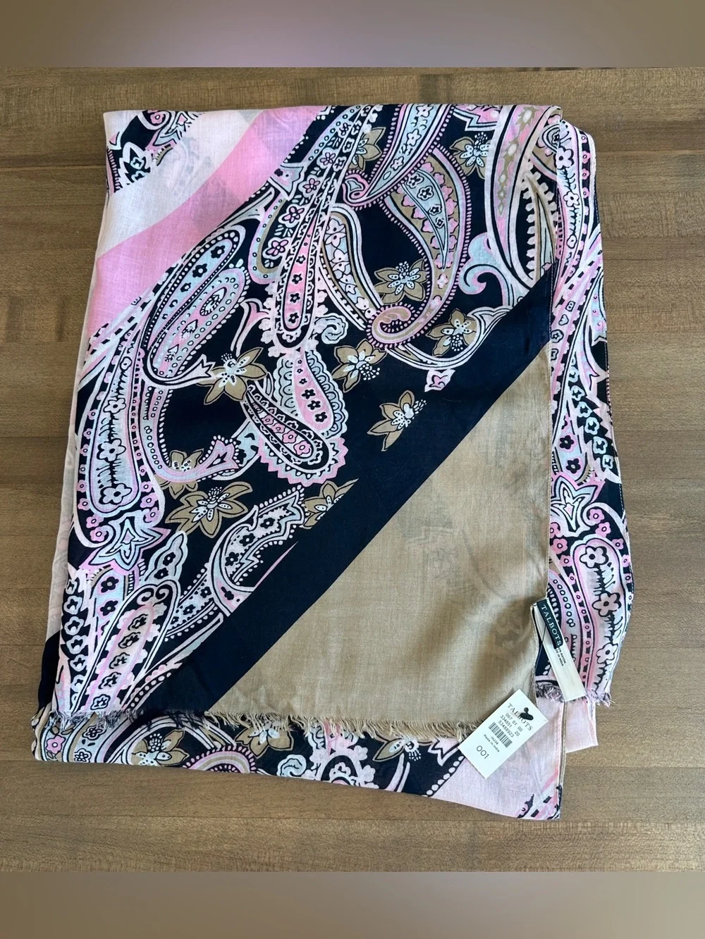 NWT Talbots Paisley Scarf